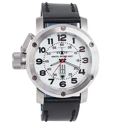俄罗斯手表男机械表_俄罗斯空军男表硬汉自动机械大表盘左表把24小时