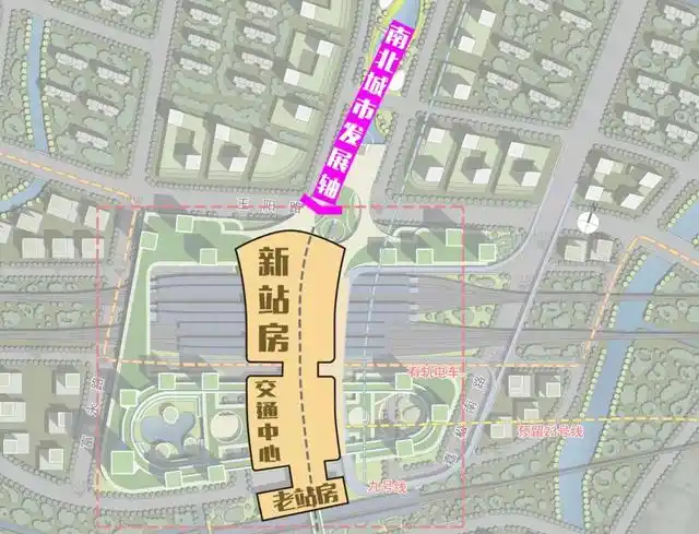 上海松江南站建筑概念方案设计,设计呈现"云卷云舒"理念