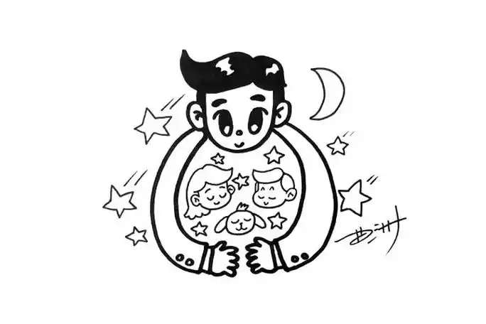 爸爸简笔画,爸爸图片,父亲节,简笔画