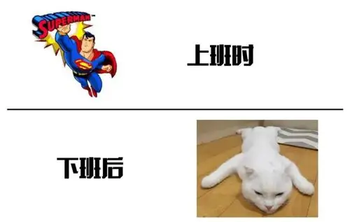 上班像打了鸡血,下班像丢了灵魂.