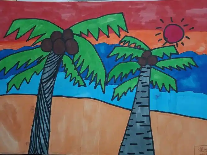 四年级美术课堂《千姿百态的树》作品展播