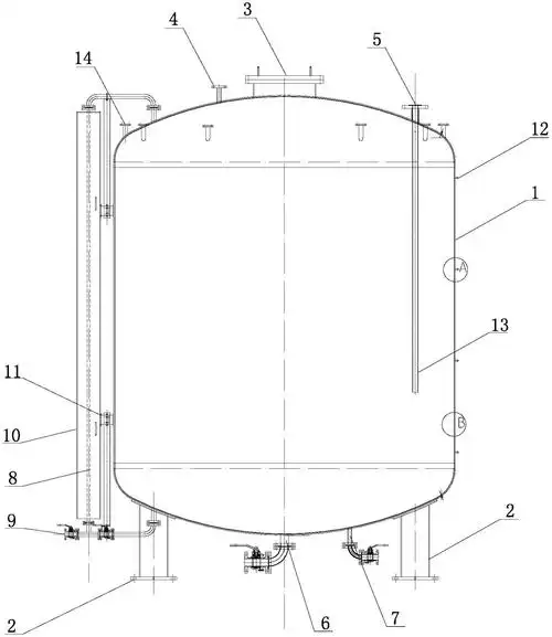 一种高温碱液储罐