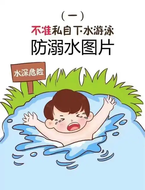 防溺水图片  各位家长提醒孩子要时刻谨记 "防溺水六不" 1,不准私自