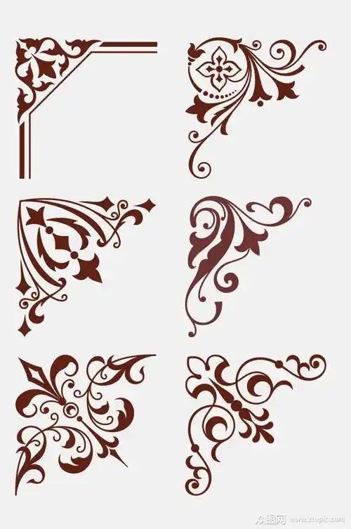 精致欧式复古边框免抠素材