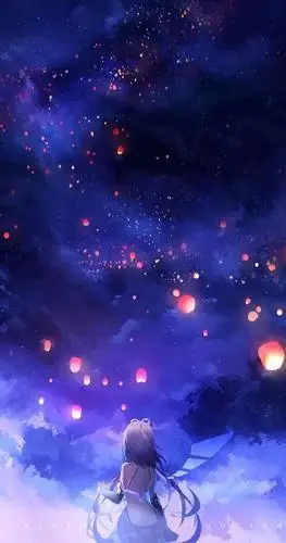 星空背景图:期待前方的想象,也在回味,身后的容颜身后的景色