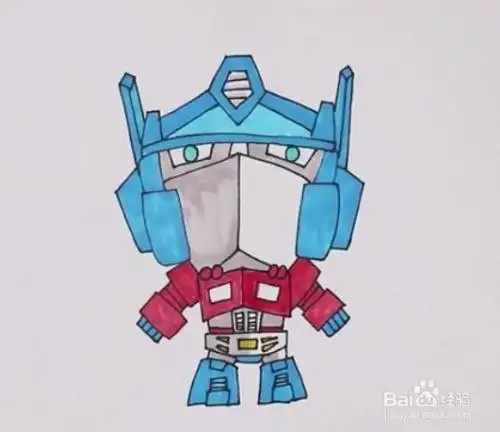 擎天柱的简笔画怎么画