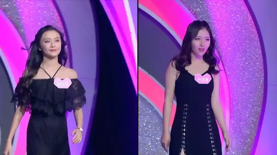 非诚:两个黑衣女神陈芷涵和朱子琦,谁更好看?