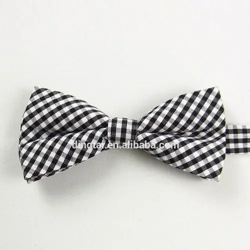 wholesale mens fancy casual white and black packaging bow tie