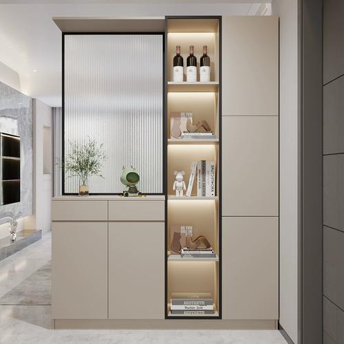 玄关柜入户进门鞋柜屏风一体装饰柜现代简约家用门口轻奢门厅柜