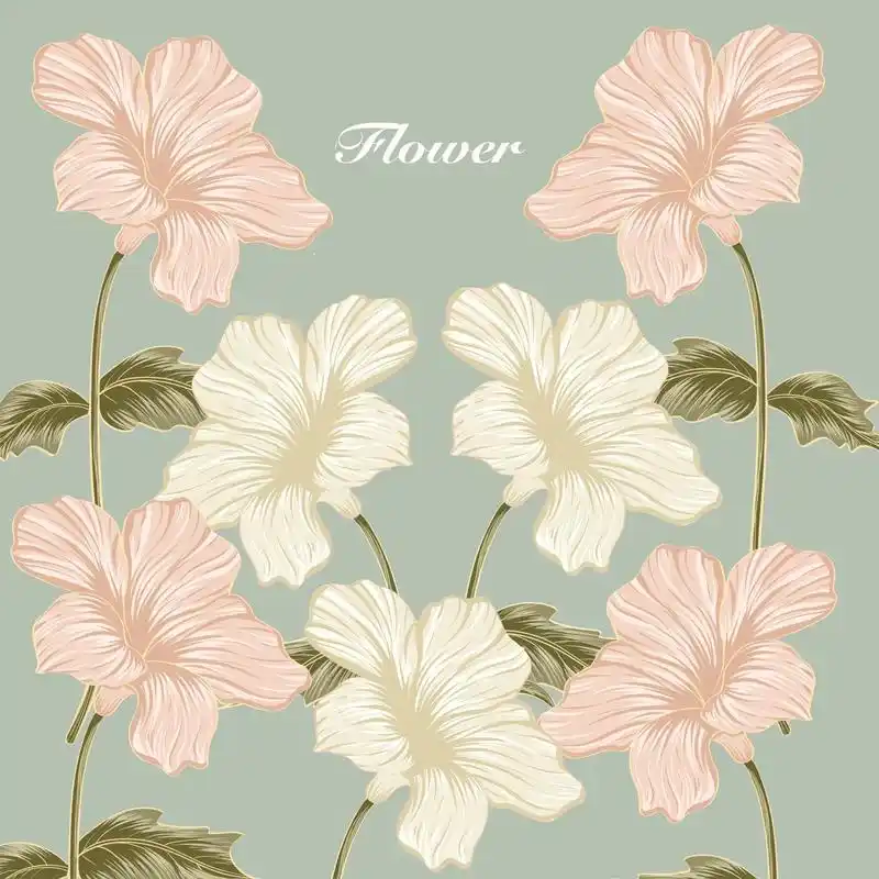 复古花卉印花设计.#图案设计 #插画 #餐桌桌布推荐 #想画 - 抖音