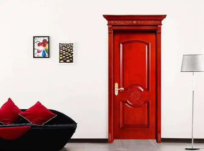 客厅红色木门装饰效果图红色木门效果图