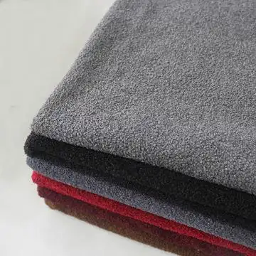 印染织造厂家定制单面素色经编小蚂蚁绒布地毯沙发布家居面料