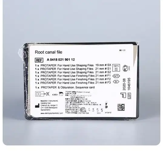 牙科登士柏protaper镍钛锉根管锉登士柏手用大锥度锉21mm25mm混号