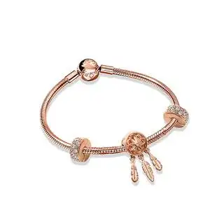 商品pandora潘多拉官网zt0472璀璨捕梦网手链套装送女友礼物