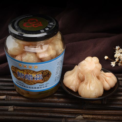 湖南株洲土特产茶陵三宝永光糖醋蒜调味菜腌制泡蒜头开胃下饭600g