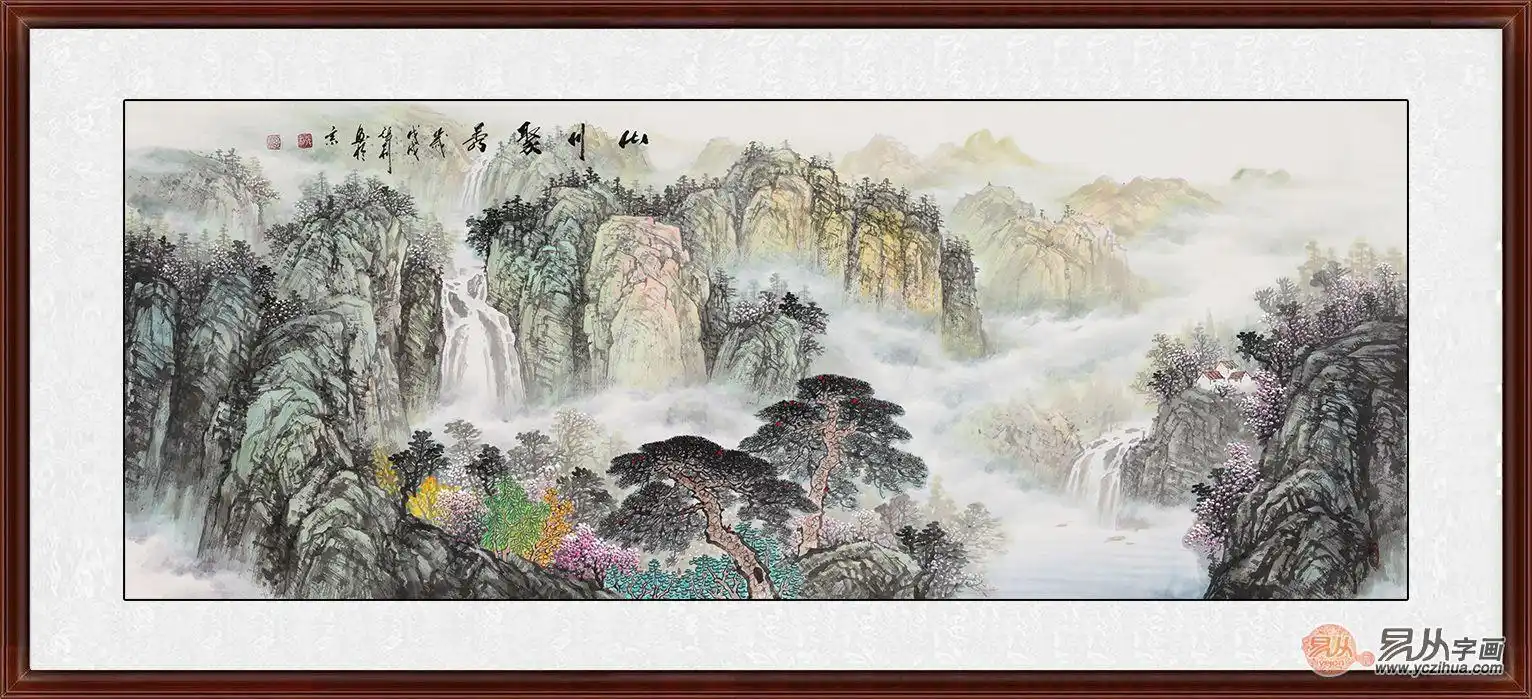 客厅里一般挂什么画,有品位的人都选了山水画