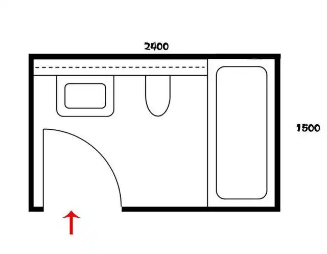 1.5×2.5米卫生间如何设计?看完设计师的6种布局方式后,果断收藏