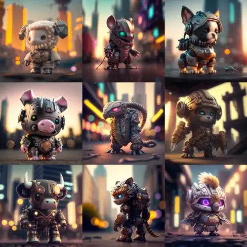 炫酷机械版十二生肖