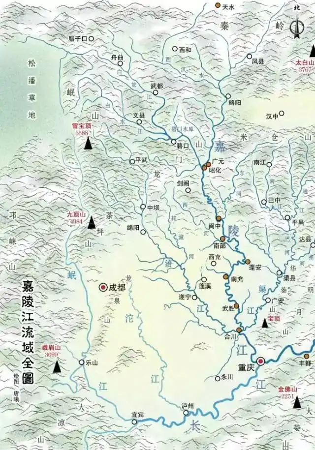 嘉陵江流经四川广元,南充,广安三市,为何南充市成为了大城市?