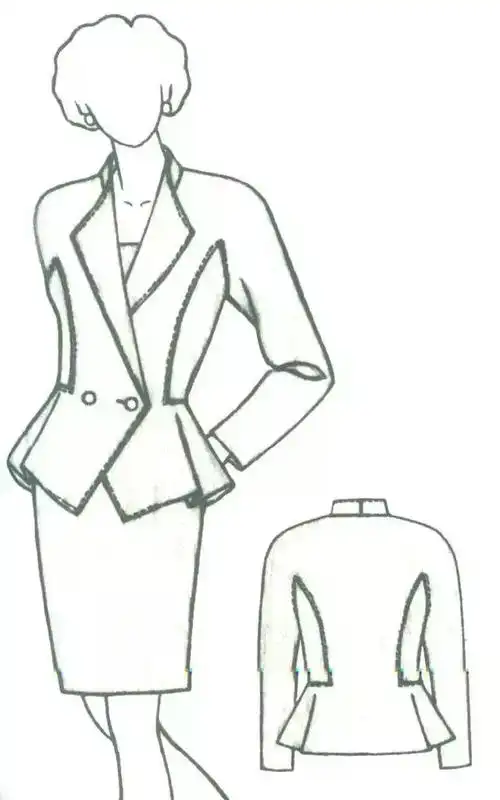 4款典型插肩袖的结构图整理