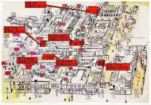 小店地图泰康路在十几年前,是一条在上海大都市里普通到不能普通的