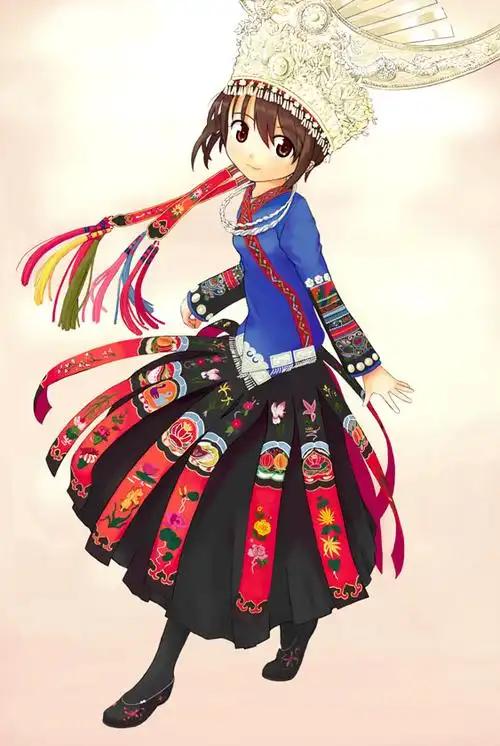 中国民族服装欣赏【卡通版】