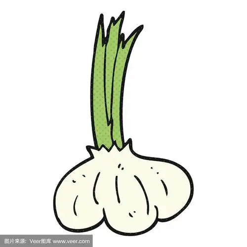 卡通大蒜