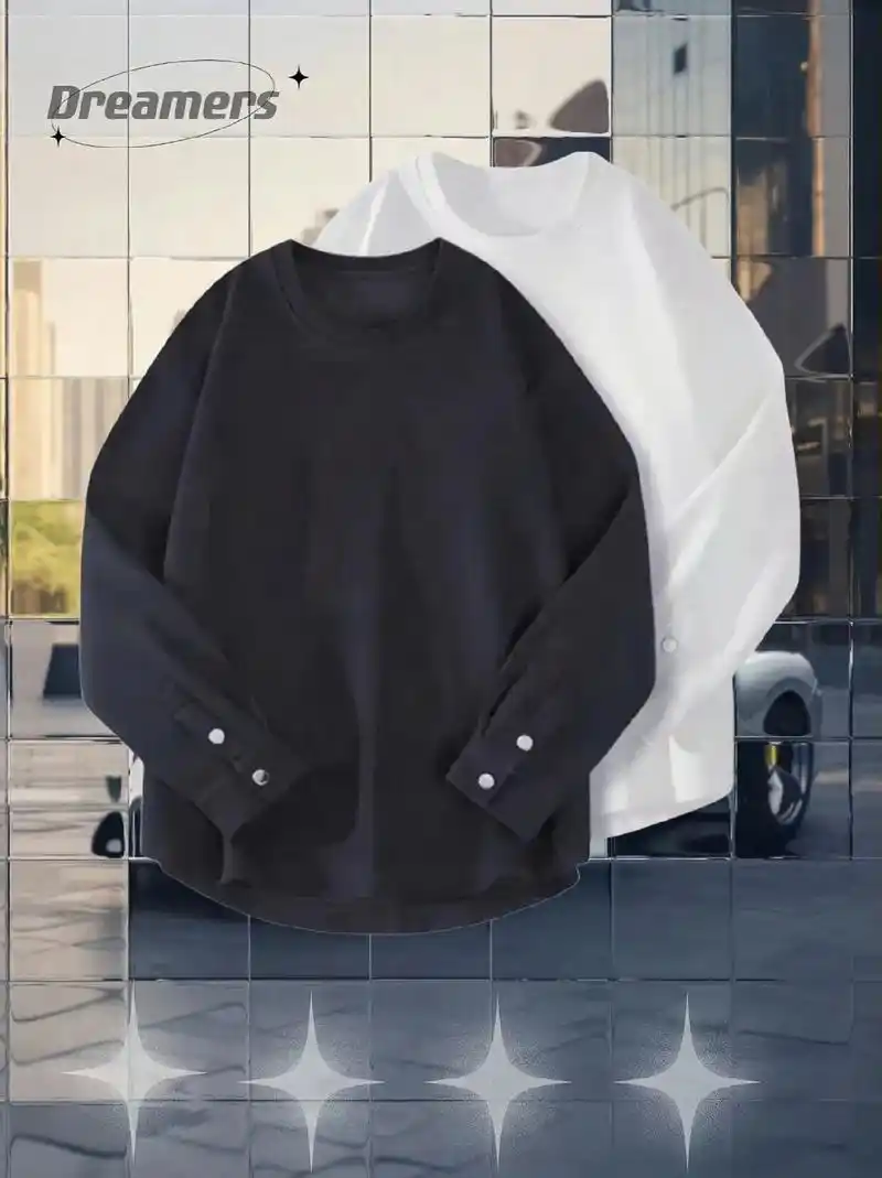 男士加绒卫衣.秋冬季节单品,保暖时尚!宽松韩版设计,套头圆领 - 抖音