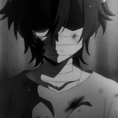 黑白头像男伤感动漫