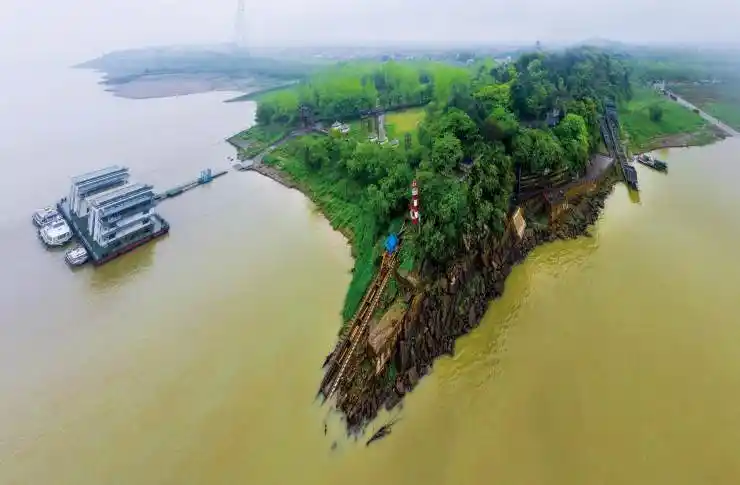 矶头正在消失的长江中下游地标
