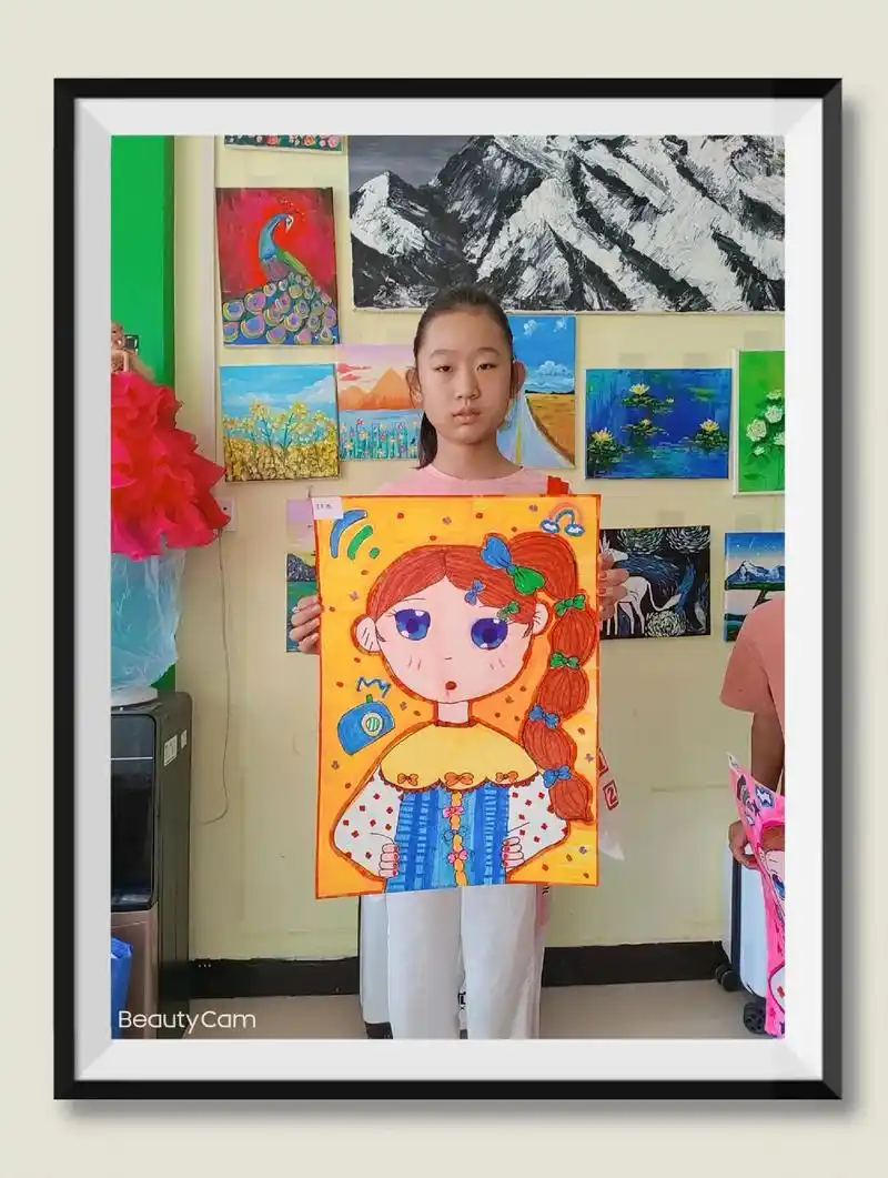 晒孩子画画的作品说说短语晒孩子画画成就的说说句子朋友圈