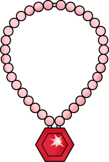 手绘卡通钻石项链