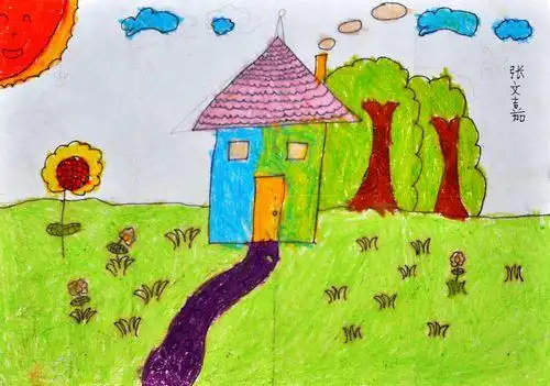 少儿书画作品-风景/儿童书画作品风景欣赏_中国少儿美术教育网