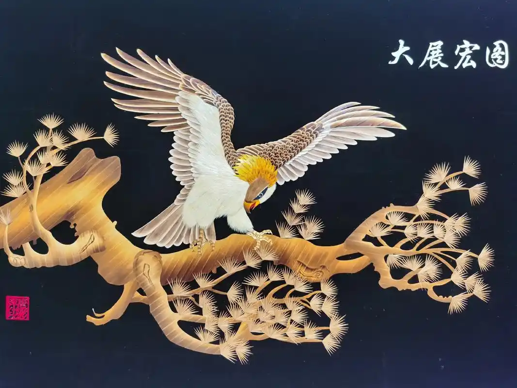 纯手工麦秆画 #手工装饰画 #手工画制作方法  - 抖音