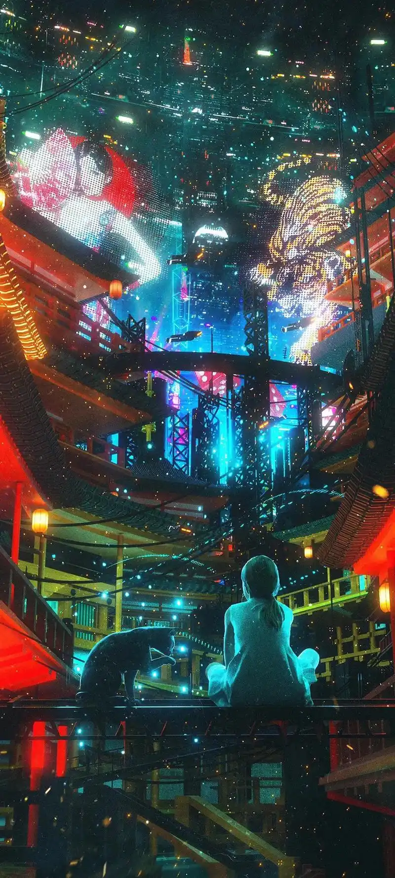 【壁纸】"血肉苦短,机械飞升" #赛博朋克2077 #壁纸  - 抖音