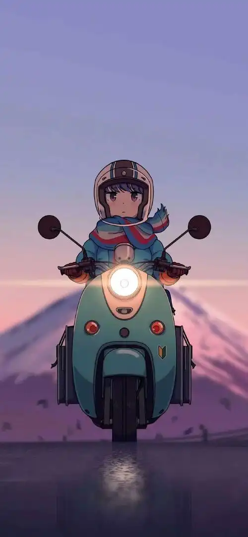 手机壁纸:骑上我心爱的小摩托_手机壁纸_动漫卡通手机壁纸_我要个性网