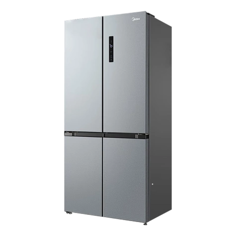 美的midea480升四开门冰箱双变频一级能效十字对开门家用电冰箱双循环