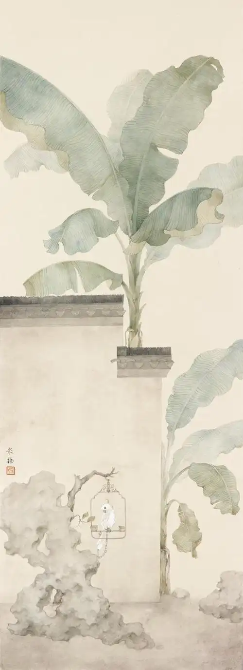 《止园·芭蕉》 97cm×35cm
