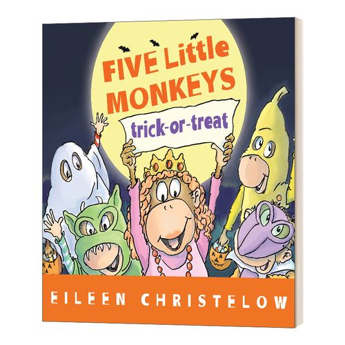 五只小猴子 不给糖就捣蛋  five little monkeys trick-or-treat 英文