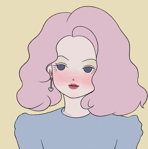 78简约气质手绘女生头像78