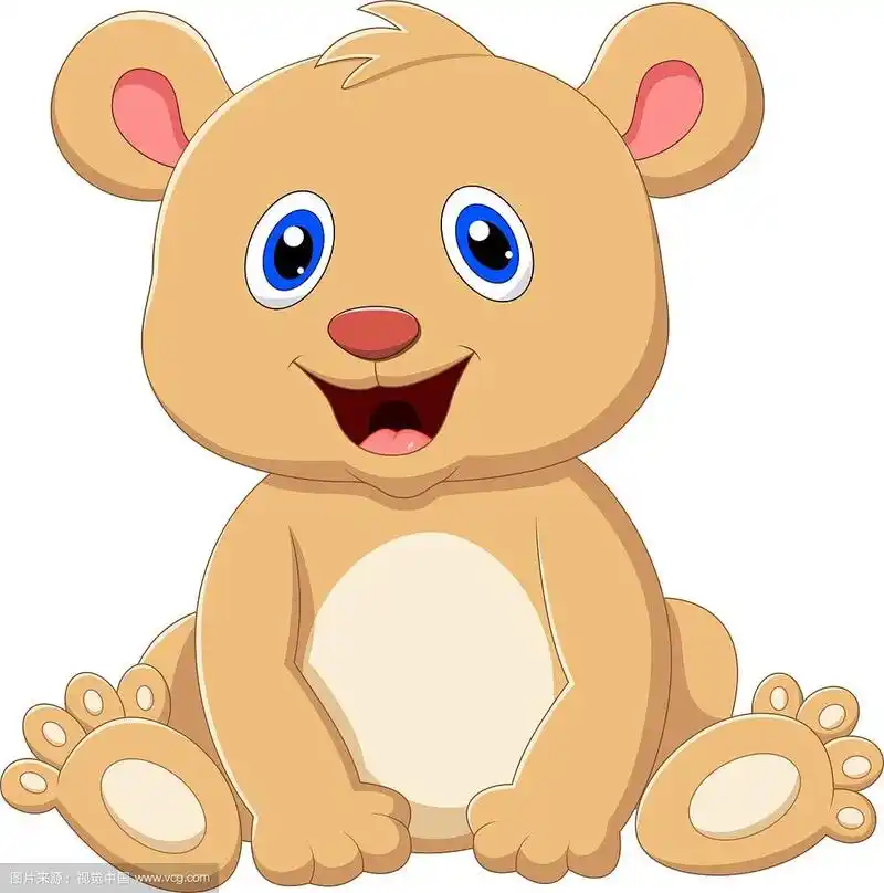 可爱的熊宝宝卡通