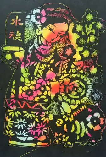 缪老师美工课堂之(民族刮纸画)