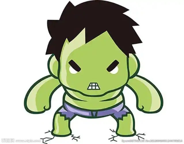 卡通绿巨人浩克图片