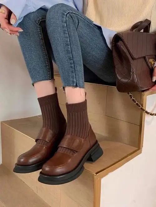 哇噻永远的78懒人一脚蹬袜靴百搭没话说