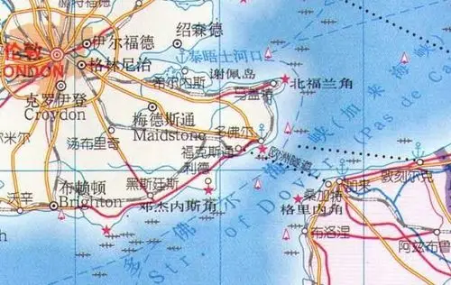 加来海峡,法语对"多佛尔海峡"的称呼.