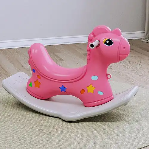 婴儿摇摇马小木马儿童摇马一周岁宝宝生日礼物木马玩具车大人可坐