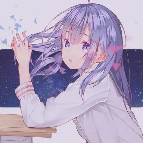 超仙动漫女生头像他笨了一辈子就聪明了这么一次