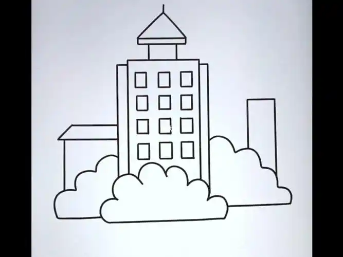 建筑物简笔画