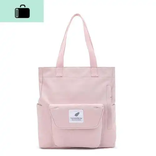 简约布袋韩版帆布袋ins日系学生书包文艺白色手提包newlake女士单肩包