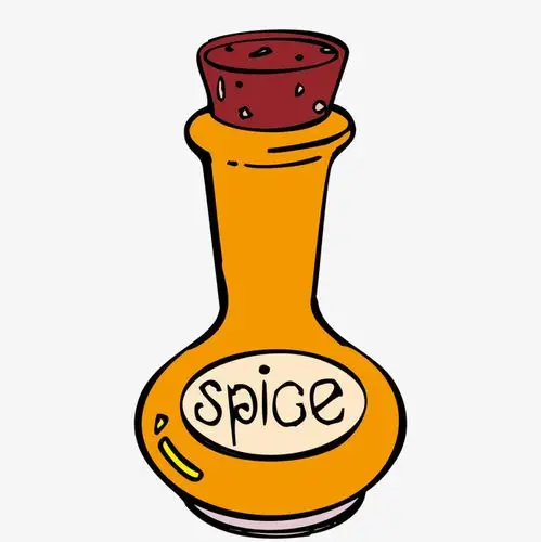 卡通调料瓶子矢量